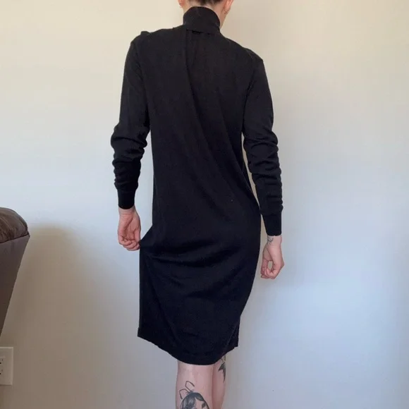 Uniqlo Black Turtleneck Knit Dress - Picture 3 of 6
